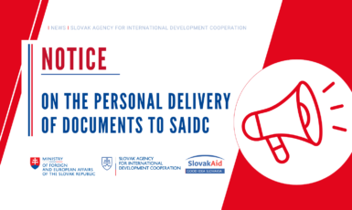 Notice: delivery of documents to SAIDC